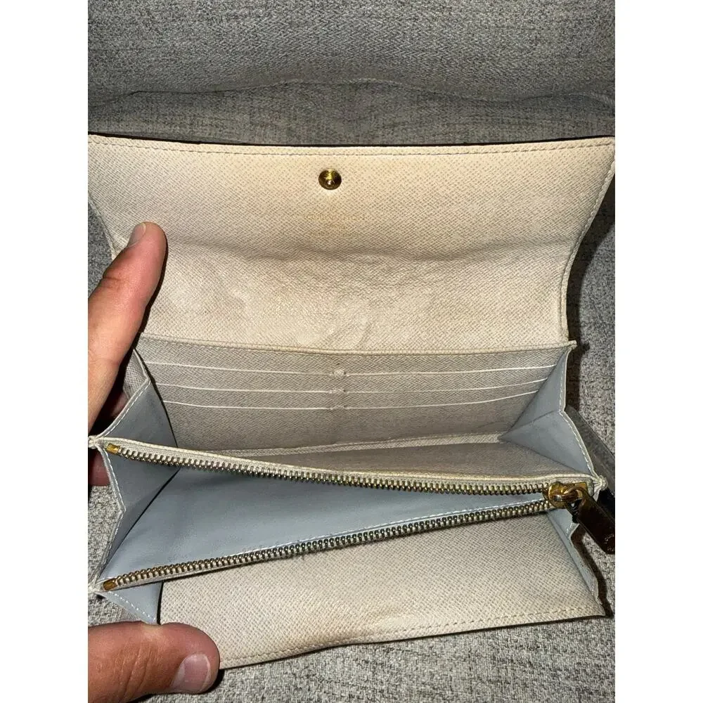 LV Limited Edition Monogram Dentelle Sarah Wallet (Gold Lurex Lace Embroidery)